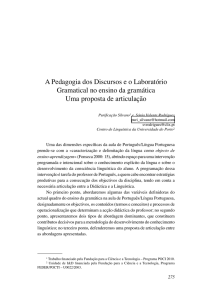 A pedagogia dos discursos e o Laboratório Gramatical no ensino da