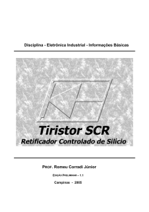 Tiristor SCR - corradi.junior.nom.br
