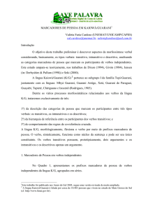 marcadores de pessoa em kaiowá/guarani