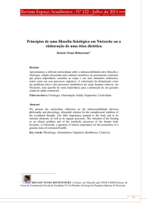 Princípios de uma filosofia fisiológica em Nietzsche ou a elaboração