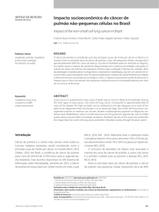 Impacto socioeconômico do câncer de pulmão não