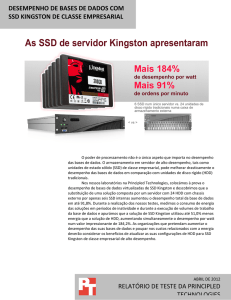 As SSD de servidor Kingston apresentaram Mais 184%