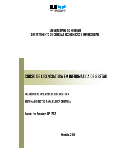 Amador 2013. Sistema de gestão para uma clínica dentária