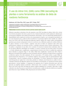 O uso do intron trnL (UAA) como DNA barcoding de plantas e como