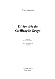 Trecho - Dicionário da civilização grega