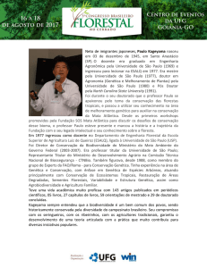 Paulo Kageyama - Congresso Florestal no Cerrado