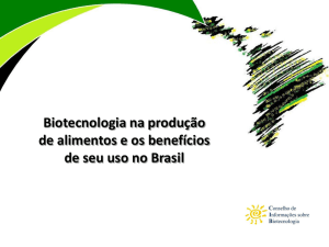 Biotecnologia na produção de alimentos e os benefícios de seu uso