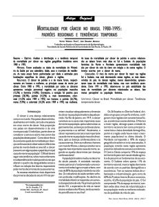 mortalidade por câncer no brasil padrões regionais e
