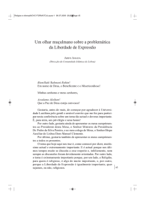 Um olhar muçulmano sobre a problemática da