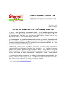 Starrett traz ao mercado trena eletrônica com sensor