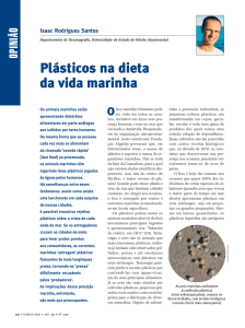Plásticos na dieta da vida marinha