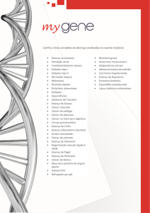 Confira a lista completa de doenças analisadas no exame myGene: