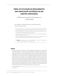 perfil de utilização de medicamentos anti-infecciosos