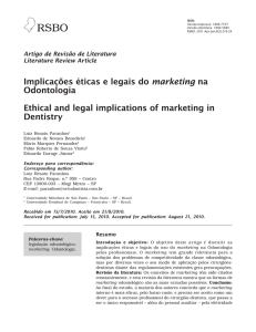 Implicações éticas e legais do marketing na Odontologia