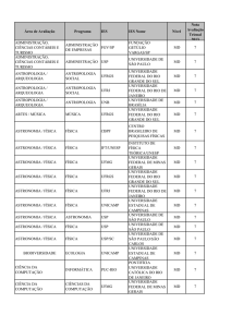 Lista de notas 6 e 7 da Capes para pós