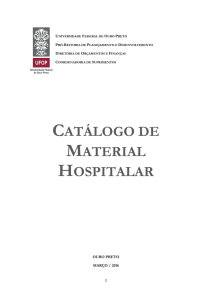 Catálogo Material Hospitalar