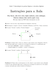 Instruções para a Aula