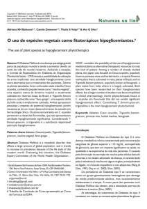 O uso de espécies vegetais como fitoterápicos