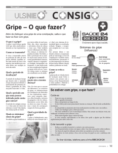 Gripe – O que fazer?