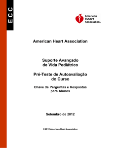 ECC American Heart Association Suporte Avançado de Vida