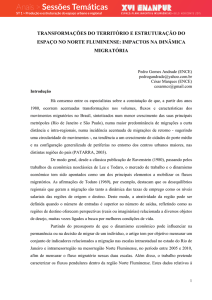 transformações do território e estruturação do espaço