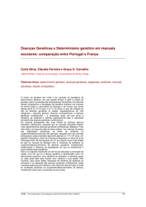 Doenças Genéticas e Determinismo genético em manuais escolares