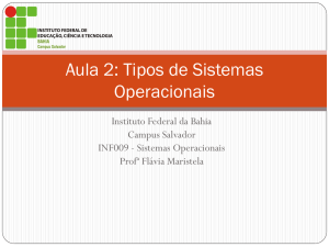 Aula 1: Introdução aos Sistemas Operacionais