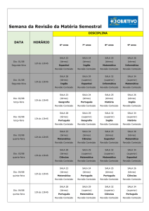 Semana da Revisão da Matéria Semestral