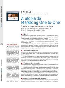 A utopia do Marketing One-to-One