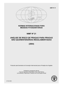 nimf nº 21 análise de risco de pragas para pragas não