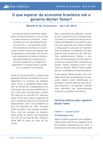 O que esperar da economia brasileira sob o governo Michel Temer?