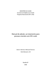 Manual de adesão ao tratamento para pessoas vivendo