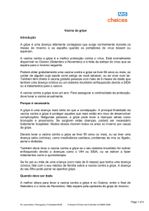 Vacina da gripe Introdução A gripe é uma doença altamente