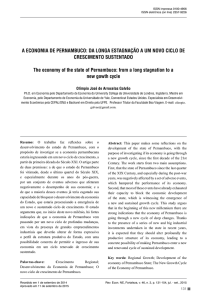 A economia de Pernambuco: da longa estagnação a um novo ciclo