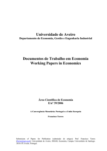 Universidade de Aveiro Documentos de Trabalho em Economia