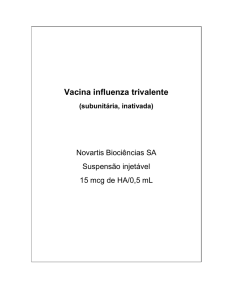 Vacina influenza trivalente