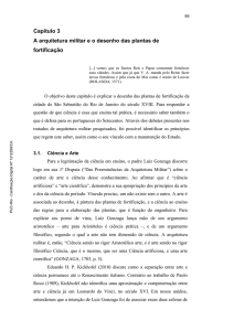 Capítulo 3 A arquitetura militar e o desenho das plantas