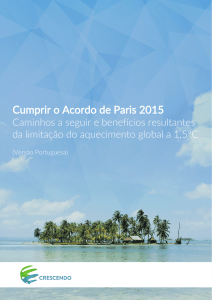 Cumprir o Acordo de Paris 2015