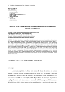 ISSN 2238-9113 PALAVRAS-CHAVE – PSA. Saúde do homem