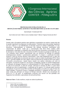 protocolo de extração de dna e obtenção de perfil