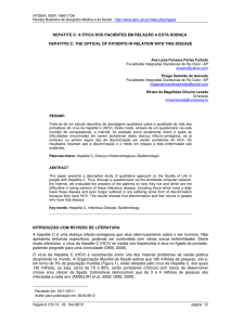 hepatite c: a ótica dos pacientes em relação a esta doença1