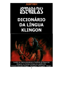 Dicionário da lingua Klingon