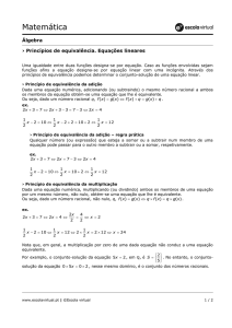 Matemática - Escola Virtual