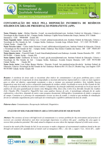 contaminação do solo pela disposição incorreta de - ABES-RS