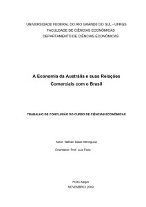 A Economia da Austrália e suas Relações Comerciais com o Brasil