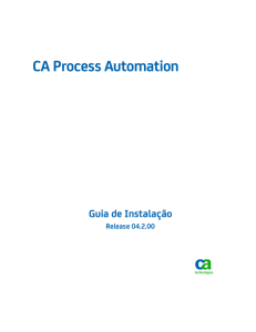 Guia de Instalação do CA Process Automation