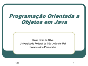 Programação Orientada a Objetos em Java