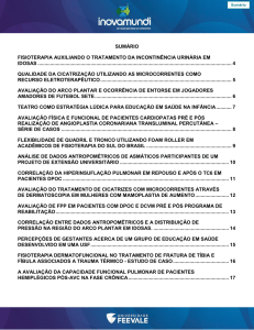 SUMÁRIO FISIOTERAPIA AUXILIANDO O TRATAMENTO DA