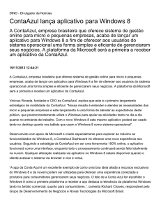 ContaAzul lança aplicativo para Windows 8