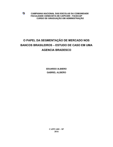 o papel da segmentação de mercado nos bancos